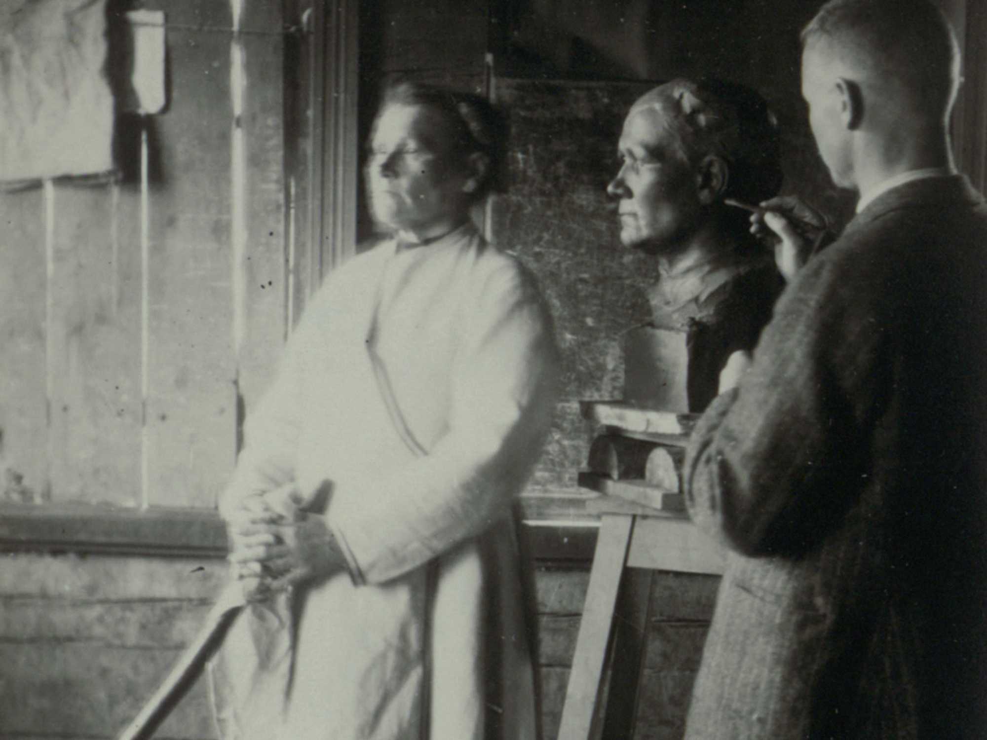 Setumaa, Obinitsa. Kujur Alpo Sailov ja lauluimä Martina Irö 65 a. (laulis J. Hurt`ile 10,800 rida) 1922; ERM Fk 350:205